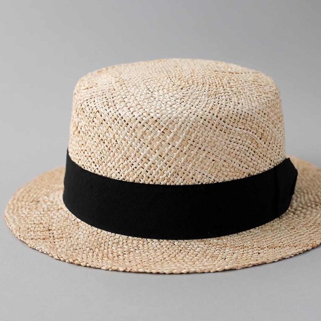 Bao Cancan Straw Fedora Straw BAO BOATER HAT M [Reck Hatter] Hat, Hat, Hat, Hat, Hat, Spring, Summer, Autumn, Gentleman's Hat, Men's RH-212