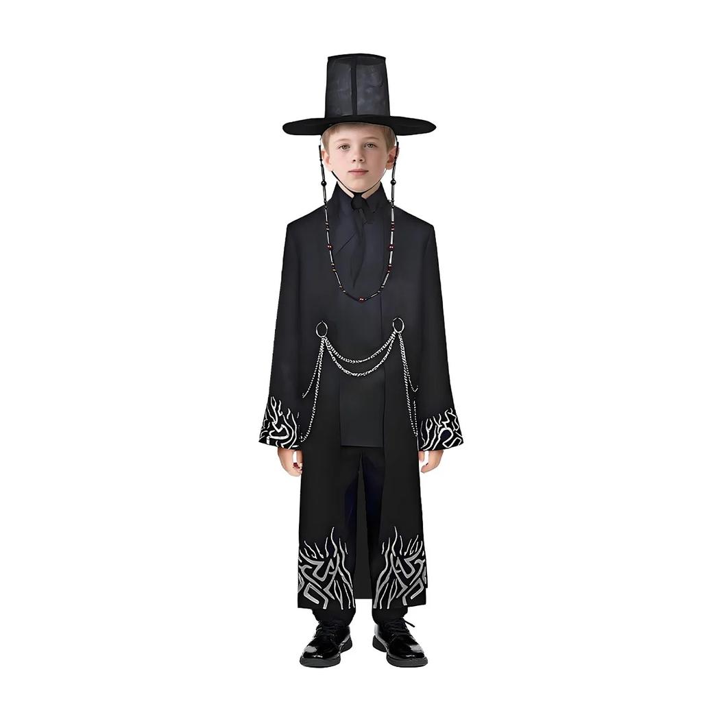 Anime Movie KPOP Demon Hunters Saja Boys Cosplay Costume Halloween Carnival Party Role Play Uniform Prop