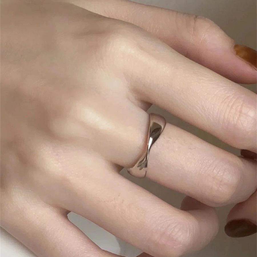 Over 120 Styles Korean style zircon diamond ring women's 925 sterling silver spring and summer niche light luxury high-end index finger ring open ring