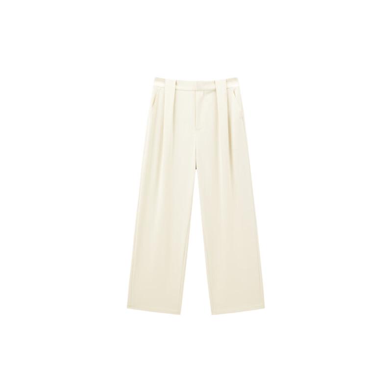 PEACEBIRD Women's High-Waist Pleated Straight-Leg Pants