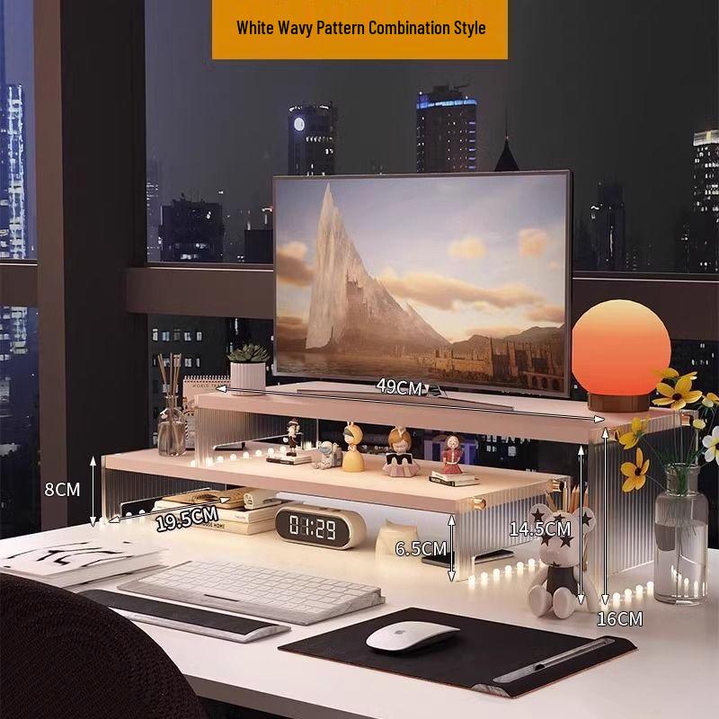 OLOEY Acrylic Monitor Riser Stand