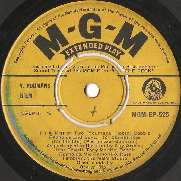 

7inch Record VARIOUS Hit The Deck MGMEP525 MGM 1955 UK Jazz Used