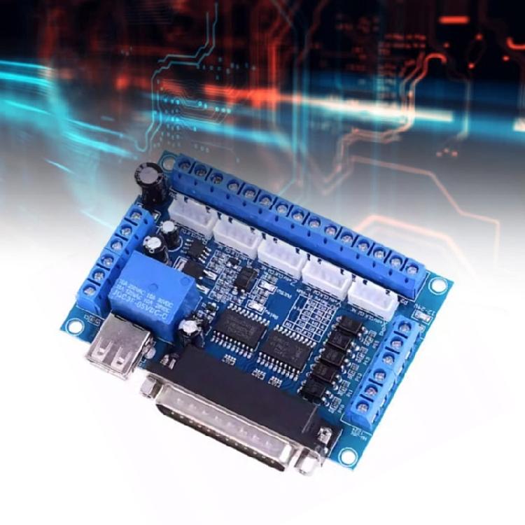 5 Axises Steppers Motor Driver CNCs Interfaces Adapters Breakouts Board Mach3 Application