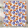 Mushroom World Washable Dirt-Resistant Shower Curtain Shower Head Waterproof Polyester Bath Curtain For Home Decor Accessories