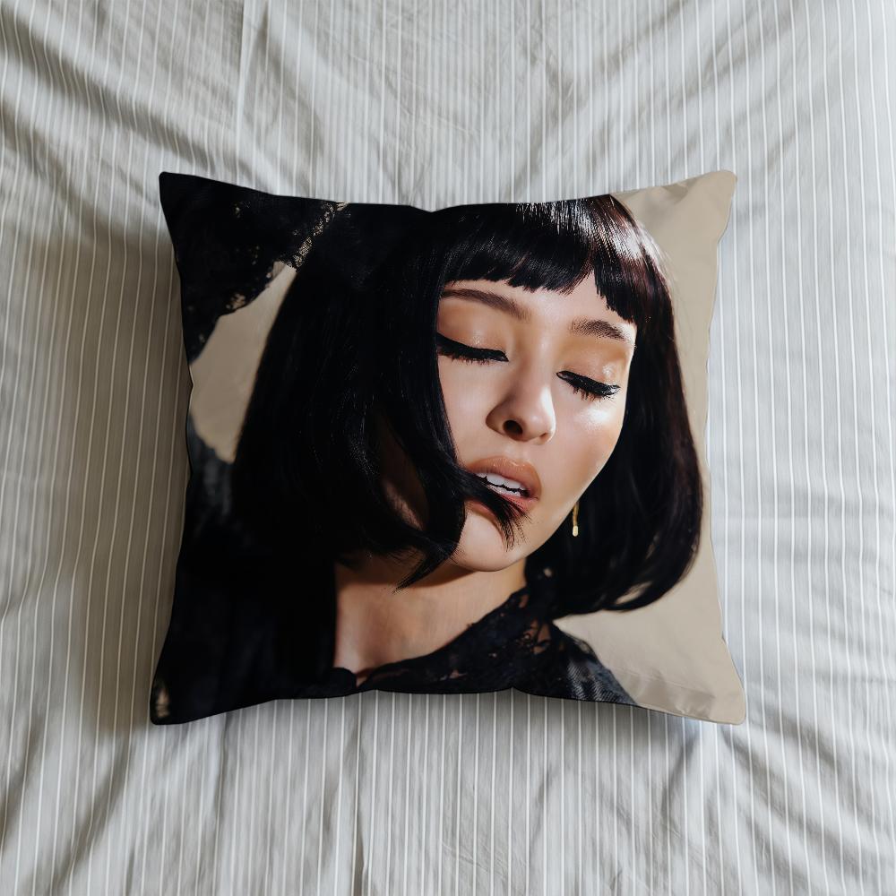 Cushion Cover FILM Soft Case Sofa Living Faouzia NOIR Room Home Comfortable Office Decor Protective Pillow