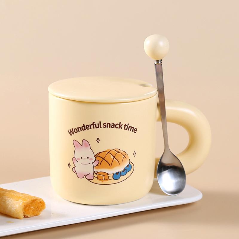 Keramik Brot Niedliche Milchtasse Milchtasse Wohnheim Trinkwasserbecher Tasse Hohes Aussehen
