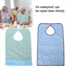 Adult Waterproof Mealtime Bib Double Layer Elder Dinning Clothes Protector