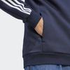 adidas Essentials Fleece 3-Stripes Full-Zip Hoodie Legend Ink Men Streetwear IJ6478