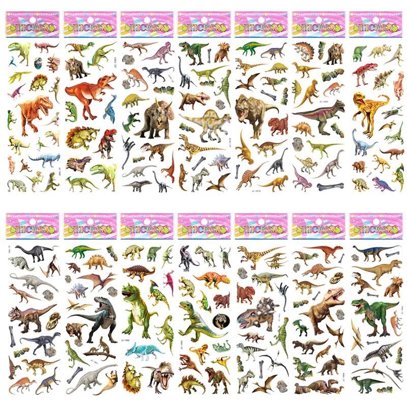 10 Sheets Dinosaur Stickers for Boys Kids Toy Gift DIY Laptop Phone Suitcase Notebook Ancient Animal Sticker Graffiti Decals