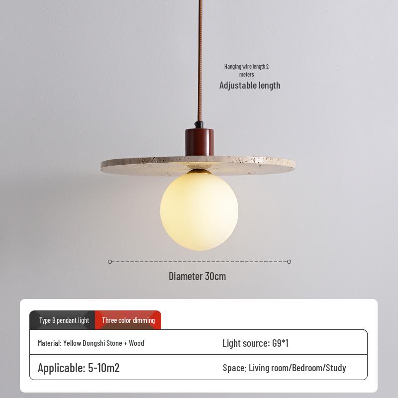 Wabi-Sabi Zen Pendant Light: Retro & Artistic Design for Restaurants, Living Rooms, and Bedrooms