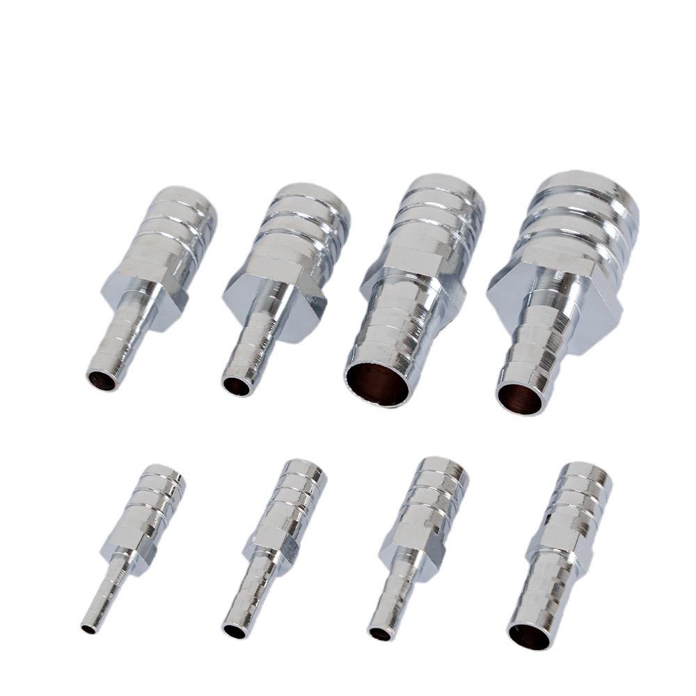 Straight Elbow 90 Degree Reducer 4 6 8 10 12 14 16 19 25mm Hose Barb Tail Chrome Plated Brass Pipe Fitting Connector