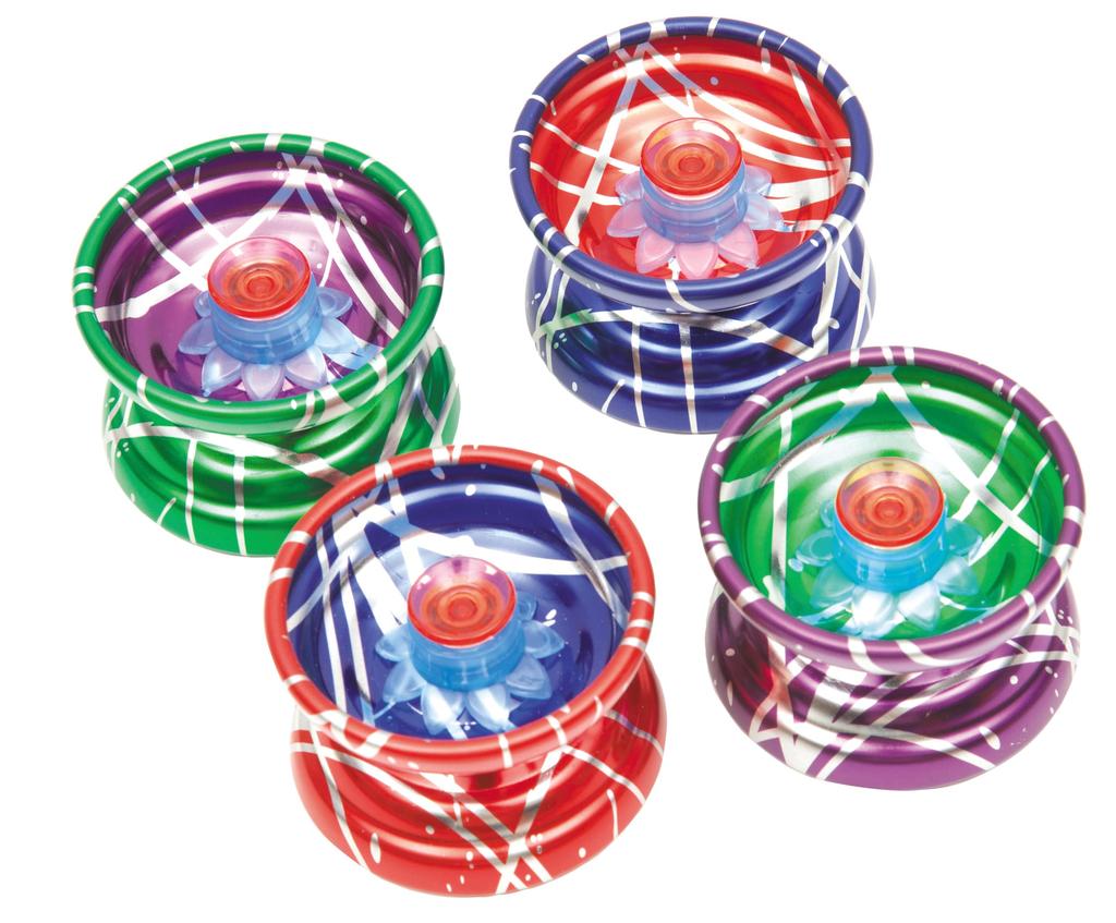 Onda Spin Battle Metal Spin Yo-Yo, Metal Body, Set of 2 [Colors Unspecified], Wing-Shaped Body, Bearing, Tricks, 4 Colors, Ages 6+, 2-Piece Set