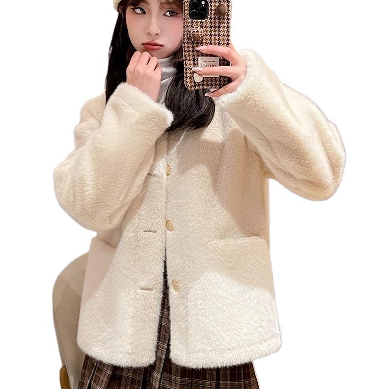 Autumn/Winter 2024 Chic Petite Mink Coat – Short, Thickened, Versatile, Fragrance Style for Women