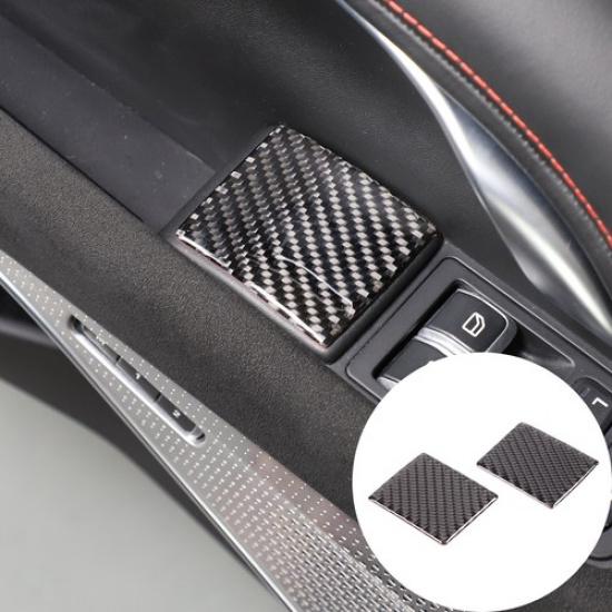 Soft Carbon Fiber Interior Door Handle Lower Trim Sticker For Lotus EMIRA 21-25