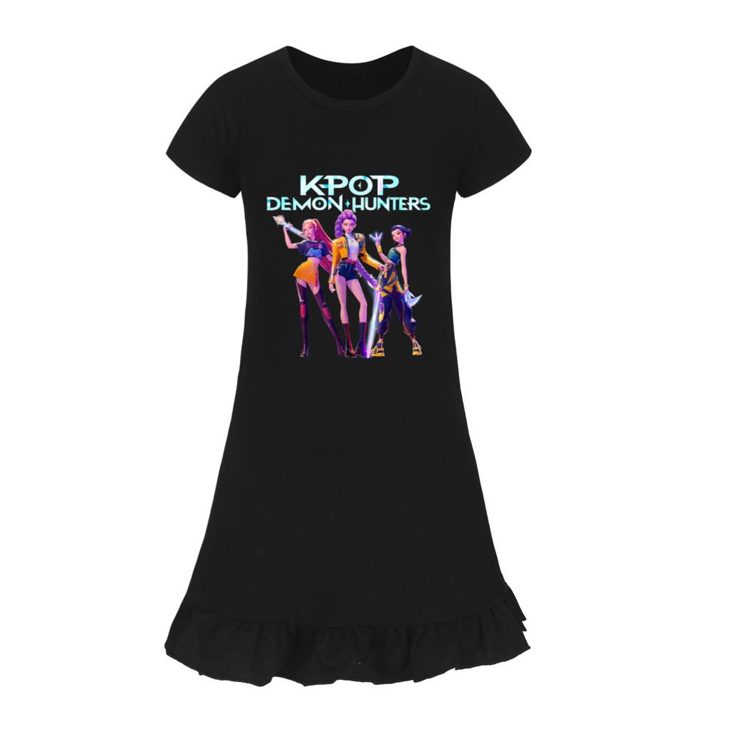 4993 Kids Girls Mira Zoey Rumi Printed Ruffle Short Sleeves Casual Dress