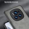 Honor Magic6 Phone Case, Magic6 Full Lens Protection, Silicone Soft Edge, Shockproof, Ultra-Thin, Simple And Leather Texture Case, Quiet Black