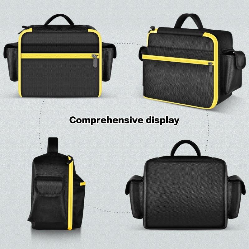 Cordless Tool Storage Holder Organizer Protective Case for 20V Tire Inflator with Pocket Air Compressor Carrying Bag
