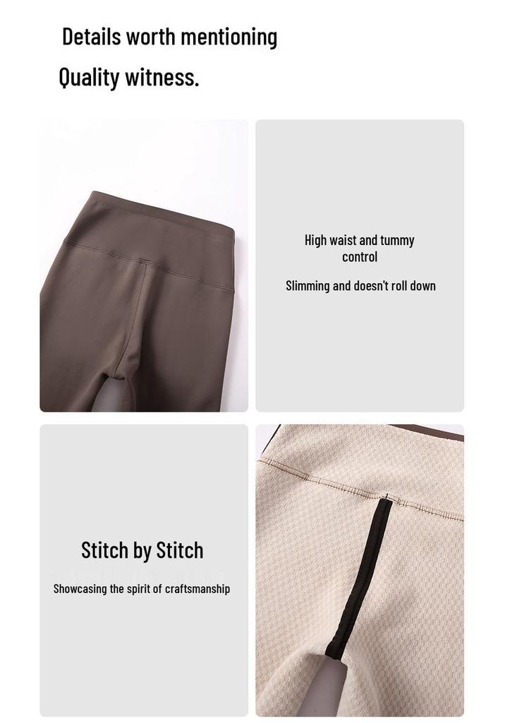 2025 Women's Plus Velvet Thickened Slim-Fit Warm Cotton Yoga Pants for Autumn and Winter
