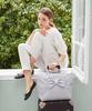 Maison De FLEUR EC Exclusive Front Ribbon Carry-On Bag, Grayish Blue, F Tote Bag, 08000400700
