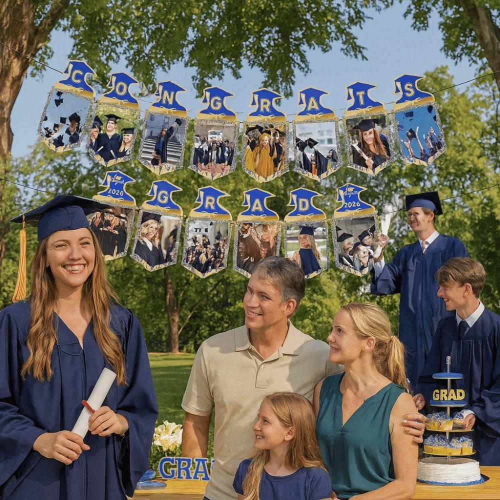 Celebrate Congrats Grad Banner Graduation Season Graduation Photo Props  Graduation Ceremony