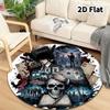 Death Note Round Area Rug Carpet Rug For Living Room Bedroom Sofa Playroom Decor Nonslip Floor Mat