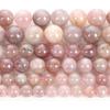 Fashion Natural Stone Pink Opal Charm Loose Bead DIY Round Beads Jewelry Accessories