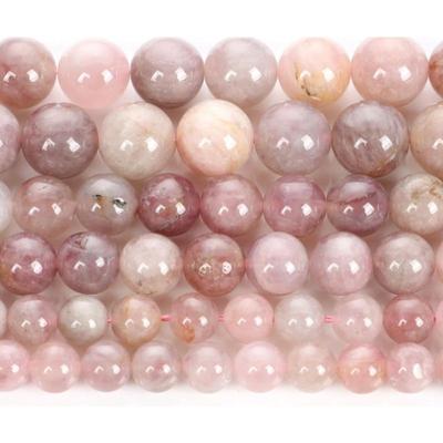 Mode Natuursteen Roze Opaal Charme Losse Kraal DIY Ronde Kralen Sieraden Accessoires
