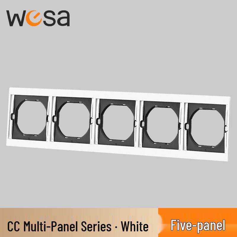 European Standard Multi-position Wall Socket with Flame Retardant Protection and Simple Design