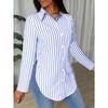 GMXIA Women's Fashion Spring Autumn POLO Neck Long Sleeve Casual Blouses & Shirts