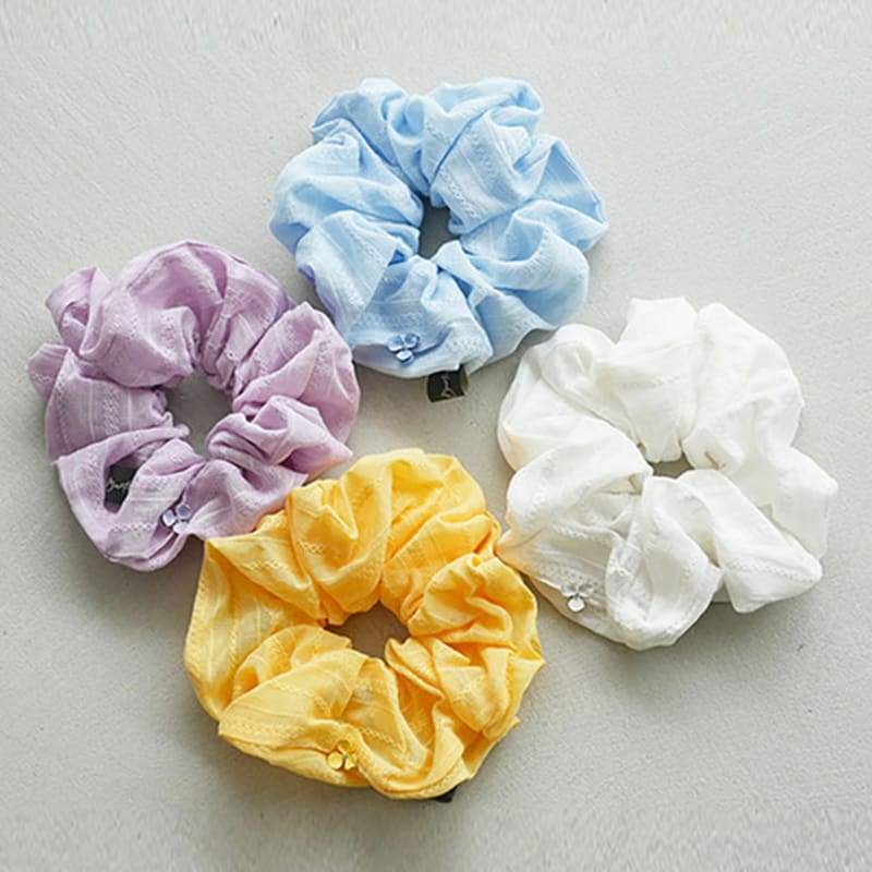 

Дана Бертон Мечтательная Карен Пушистая Хлопковая Резинка для Волос Light Blue