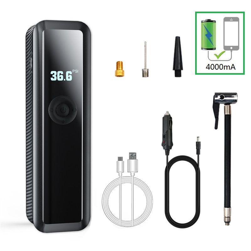 12V 150PSI Rechargeable Air Pump Tire Inflator Cordless Portable Compressor Digital Car Tyre Pump for Car Bicycle Tires Balls