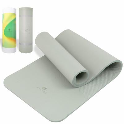 Alinco MIVIOS Training 15mm with for and Mist Green Mat, Thick, Bands, Pilates, Stretching, Yoga, Exercise, Performance, AMV315,