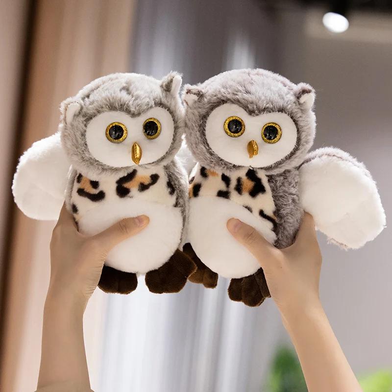 20/25CM Simulation Funny Owl Soft Stuffed Animal Soft Plush Toy for You Boys and Girls Perfect Birthday Holiday Gift