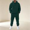 Men's Pullover Hoodie Sweatshirt Athletic Set for Training and Casual Wear