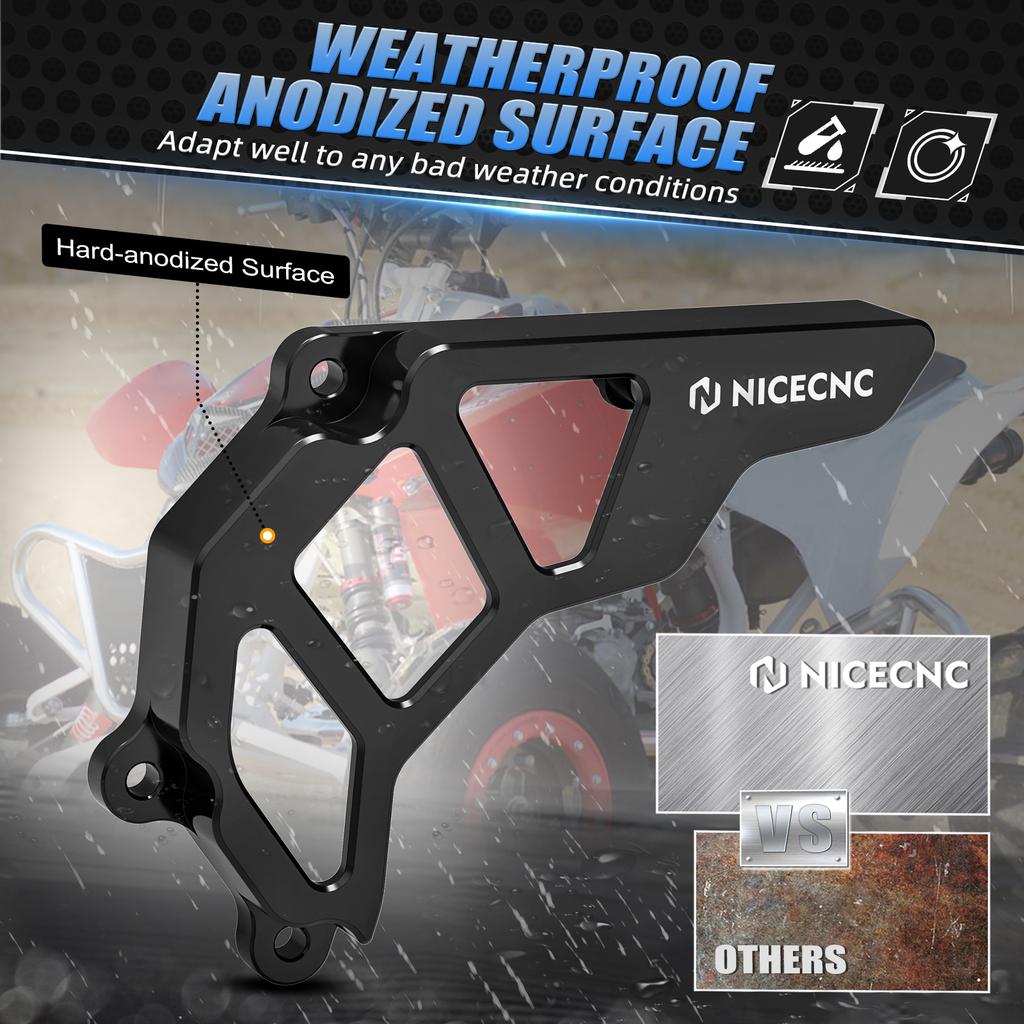 For Honda TRX450R 2006-2009 2010-2014 Front Sprocket Cover ATV TRX450ER TRX 450R Case Saver Chain Guard 2006-2014 Aluminum