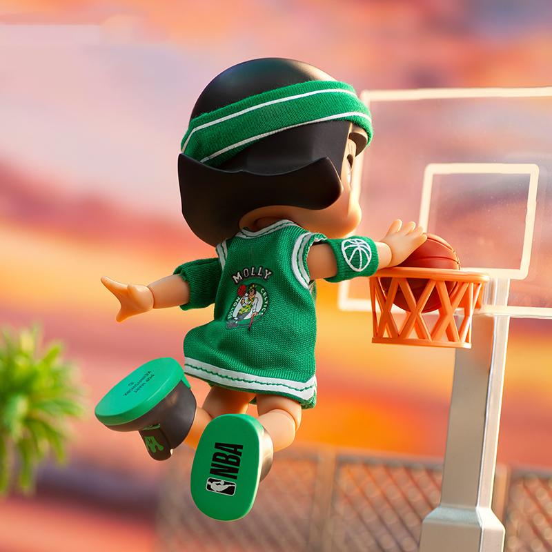 New POP MART MOLLY NBA BJD Action Doll Trendy Figures 14cm PPMT-2201-0067