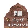 Ramadan-Dekoration, Holzfigur, Kunsthandwerk, Kalender, Statue, Tischdekoration für den Flur