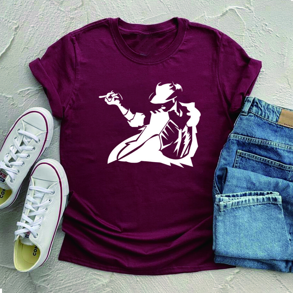 Unisex MJ Dance Evolution T-shirt MJ Tee King of Pop Tshirt Retro Dance Graphic Shirts Summer Short Sleeves Tops Fans Gifts