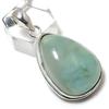 Natural Aquamarine Gemstone Handmade 925 Sterling Silver Pendant 1.85" U0L74