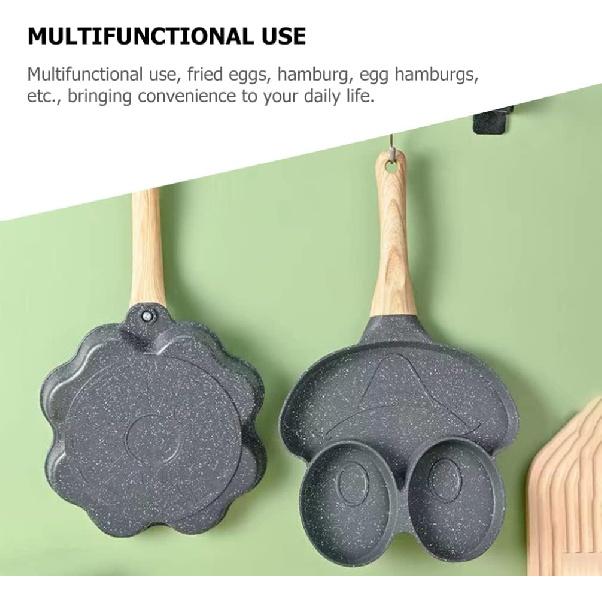 

Сковорода для омлета, сковорода для завтрака в форме сердца с ручкой, подходит для газовой плиты и индукционной посуды, легко моется