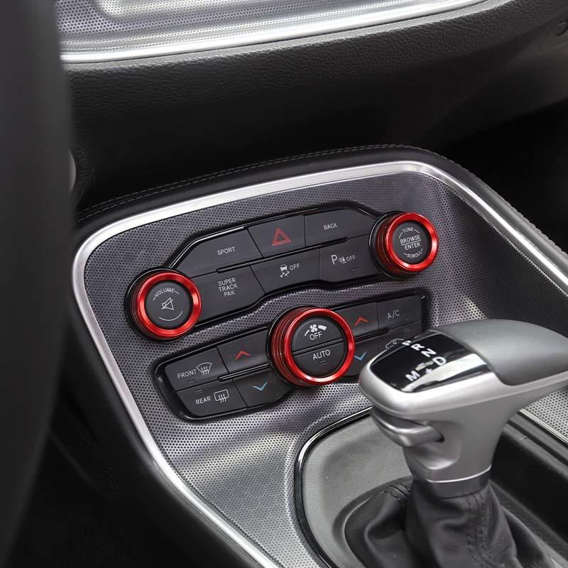 Steering Wheel Decoration shift Paddles air Conditioning Audio Switch Decorative Ring Fit For Dodge Charger For Dodge Challenger Charger