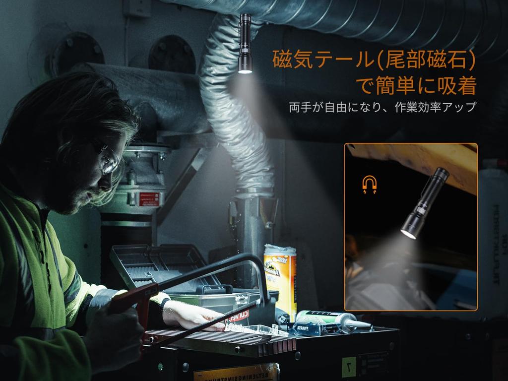 Fenix C6 Powerful LED 1500 Lumens 300 Meter Beam 2600mAh USB IP68 Waterproof and 54 Hours of Standby Magnetic Lightweight Design for Emergency Power