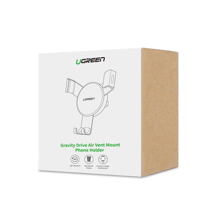 Ugreen Gravity-Activated Car Vent Phone Holder Gray - Model 50564