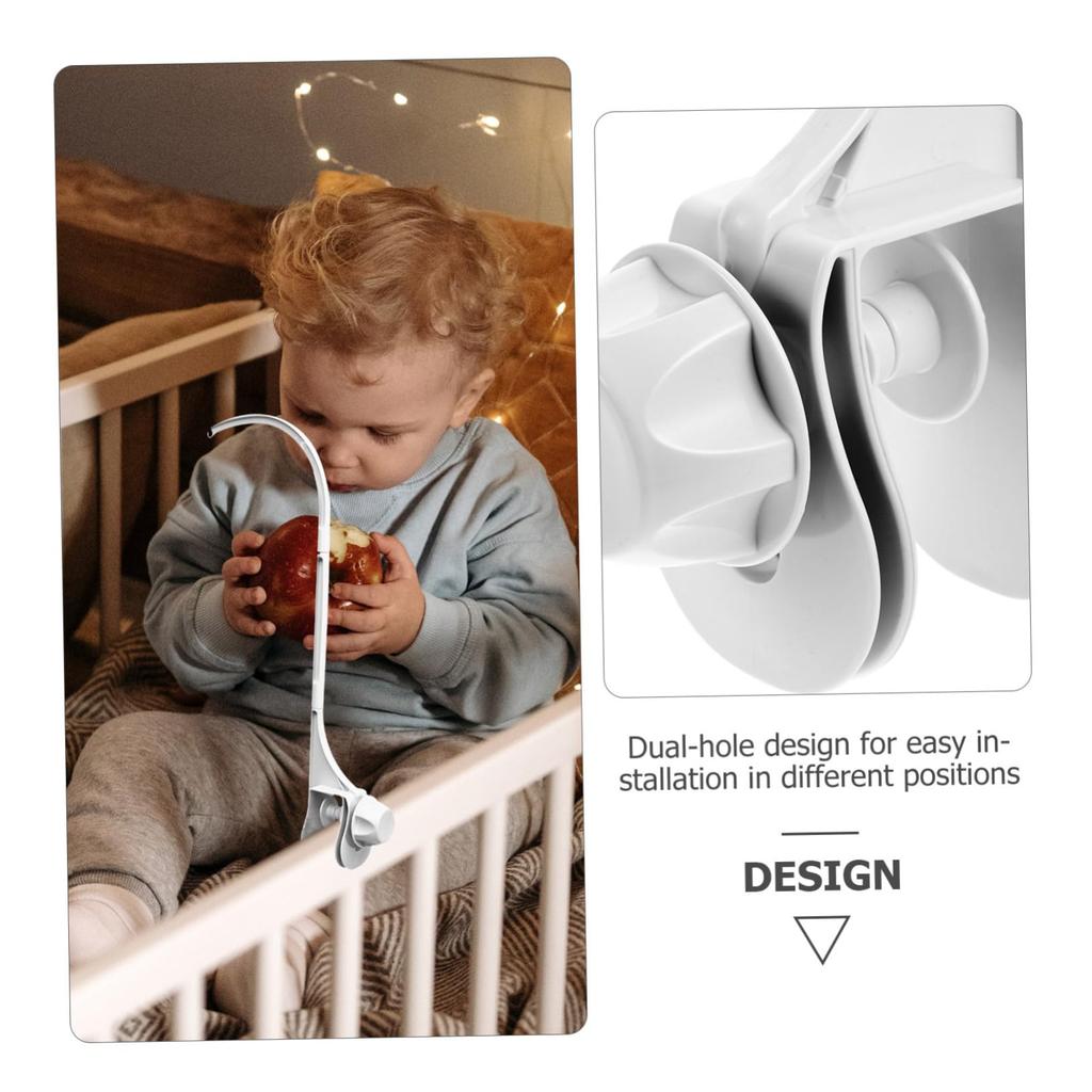Abaodam Baby Crib Mobile Easy No Tools for Hanging and Music 61 X 12 X 8 250g Arm, Installation, Required, Dual-Hole Adjustable, Toys, Bells, Boxes,