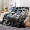 Snowy Owl Print Flannel Blanket, High Quality Comfortable for All Seasons, Home Decor, Warmth and Comfort, Perfect for Christmas Gifts