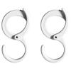 S Shape Hooks Multifunctional Wardrobe Bathroom Kitchen Hook Portable Storage No Punching Hooks For Hanging