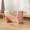 Stackable Oblique Insertion Pen Holder Storage Box Student Desk Stationery Storage Plastic Square Pen Organiser