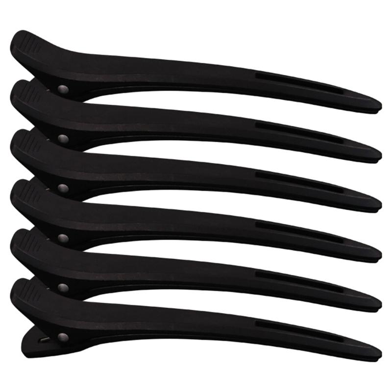 6 Pcs Duck Beak Hair Clips Hairdresser Clips Duckbill Hair Clips Section Clips Hairdressing Supplies for Styling Cutting чёрный