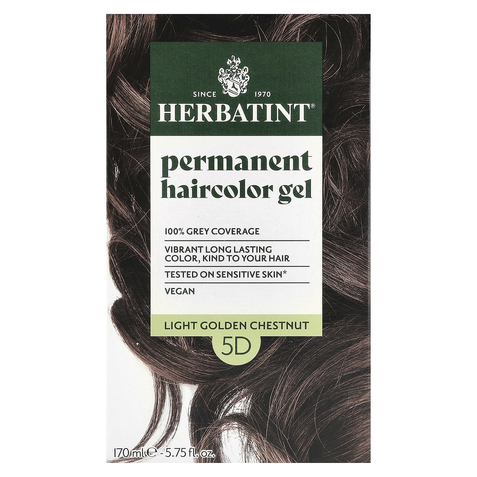 

Permanent Color Gel, 5D, Light Golden Chestnut, 135Ml (4.56Fl Oz)
