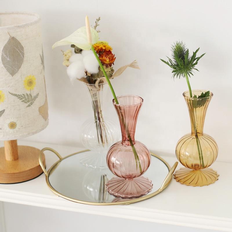 Bubble Vase Glass Glass Vase Colored Glass Vase